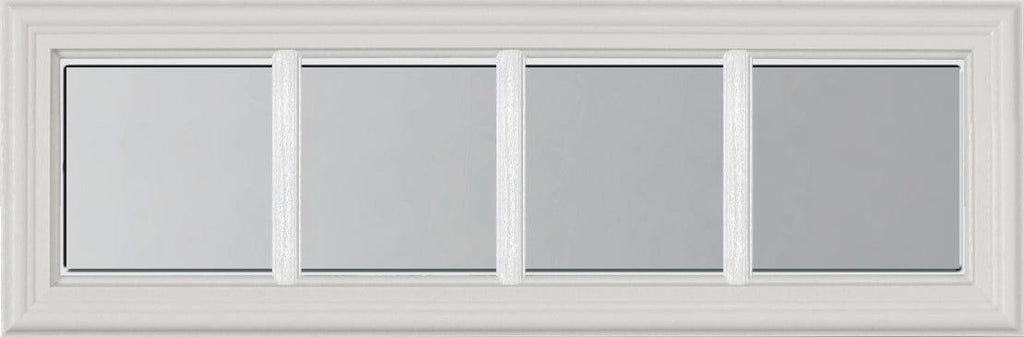 Clear 4 Lite Glass and Frame Kit (24" x 8" Frame Size) - Pease Doors: The Door Store