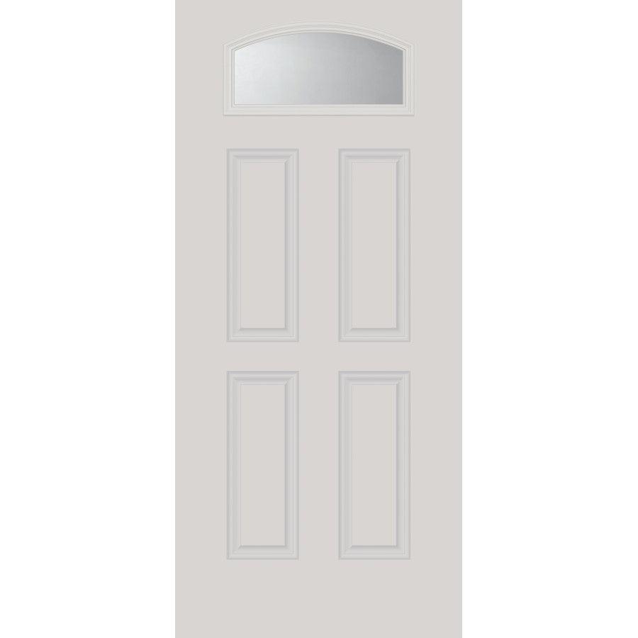 Clear Arched Top Glass and Frame Kit (Fanlite 24" x 12" Frame Size) - Pease Doors: The Door Store