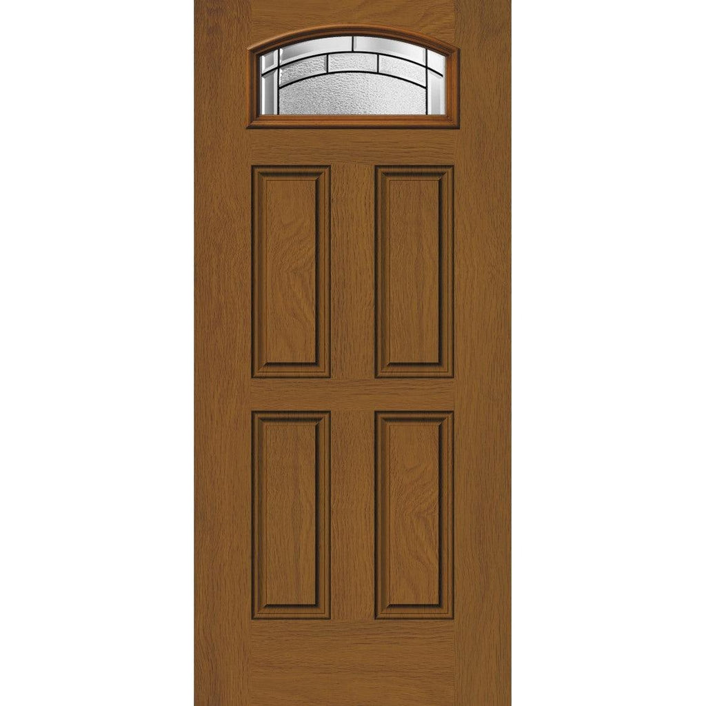 Paxton Glass and Frame Kit (Arch Top Fanlite 24" x 12" Frame Size) - Pease Doors: The Door Store