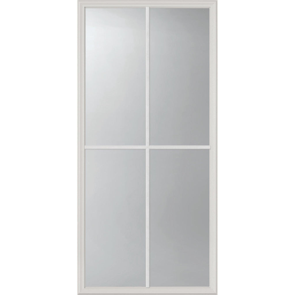 Clear 4 Lite Glass and Frame Kit (3/4 Lite 24" x 50" Frame Size) - Pease Doors: The Door Store