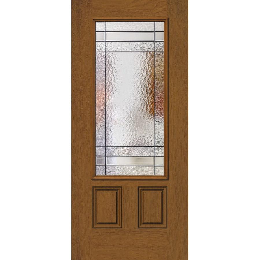 Connecticut Glass and Frame Kit (3/4 Lite 24" x 50" Frame Size) - Pease Doors: The Door Store