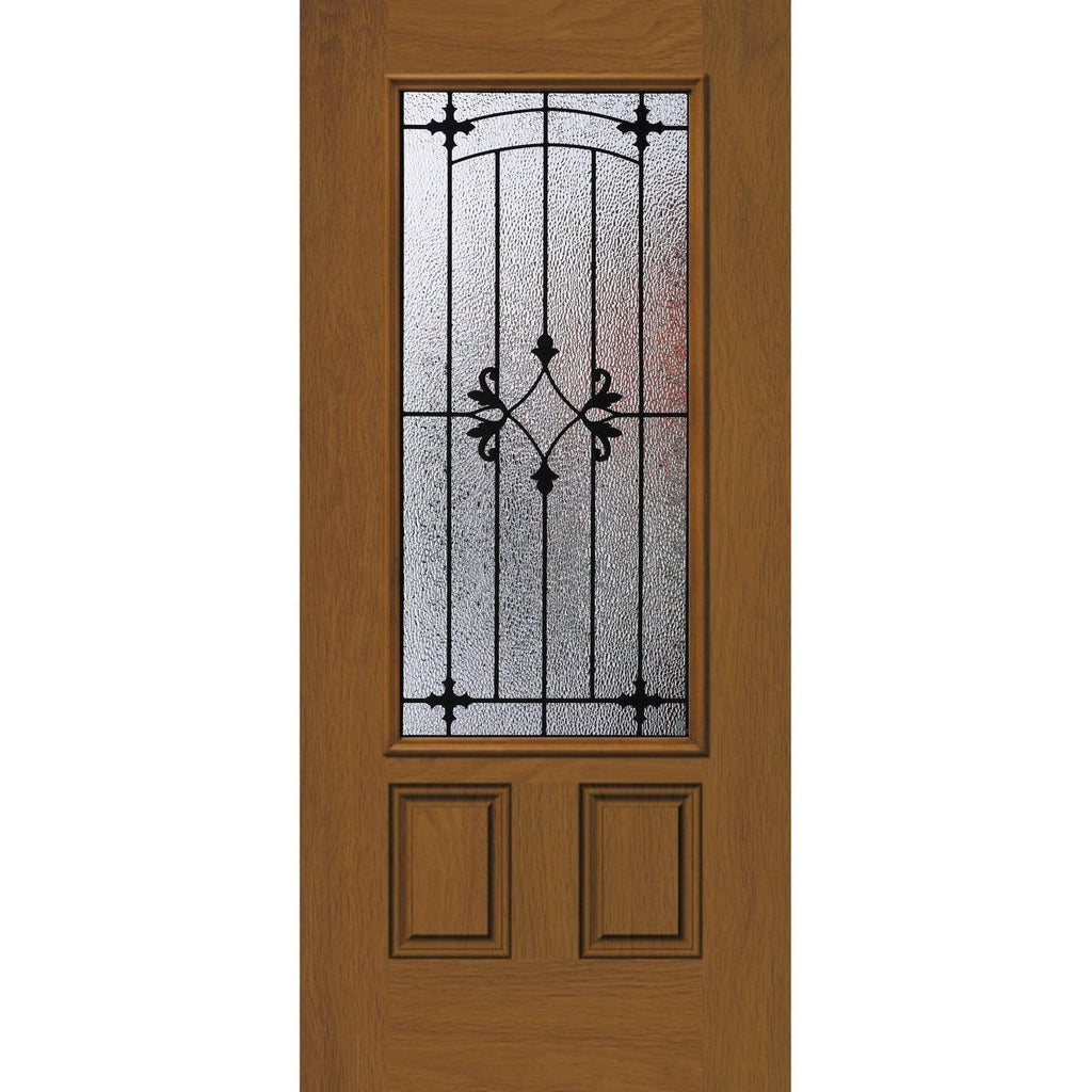 Charleston Glass and Frame Kit (3/4 Lite 24" x 50" Frame Size) - Pease Doors: The Door Store