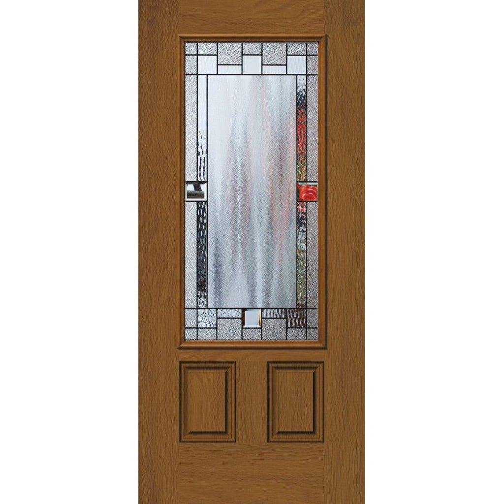 Portland Glass and Frame Kit (3/4 Lite 24" x 50" Frame Size) - Pease Doors: The Door Store