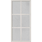 Clear Simulated 6 Lite Glass and Frame Kit (3/4 Lite 24" x 50" Frame Size) - Pease Doors: The Door Store