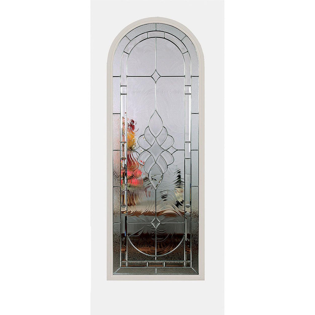 Saxon Glass and Frame Kit (Round Top 24" x 66" Frame Size) - Pease Doors: The Door Store