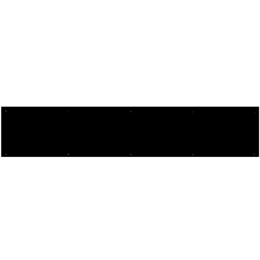 Weathered Black Kick Plate - Pease Doors: The Door Store