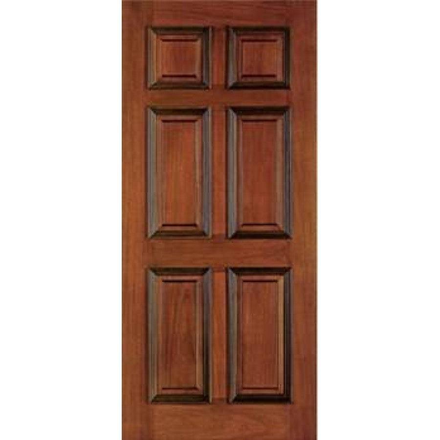 Mahogany Interior Door Slab (6 Panel) - Pease Doors: The Door Store