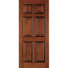 36" Mahogany Entry Door Slab (6 Panel) - Pease Doors: The Door Store