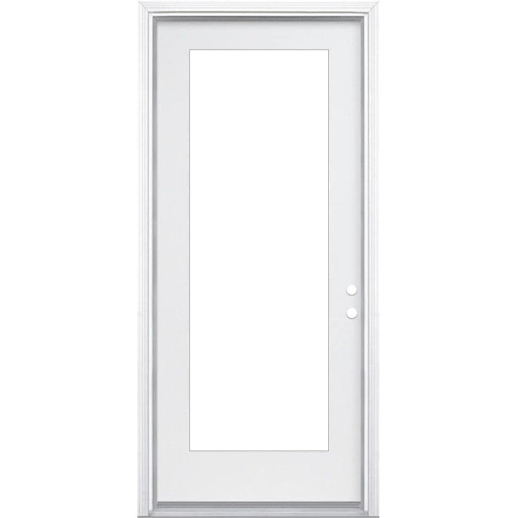 32" x 80" Prehung Smooth Fiberglass Entry Door System (6 Panel) - Pease Doors: The Door Store