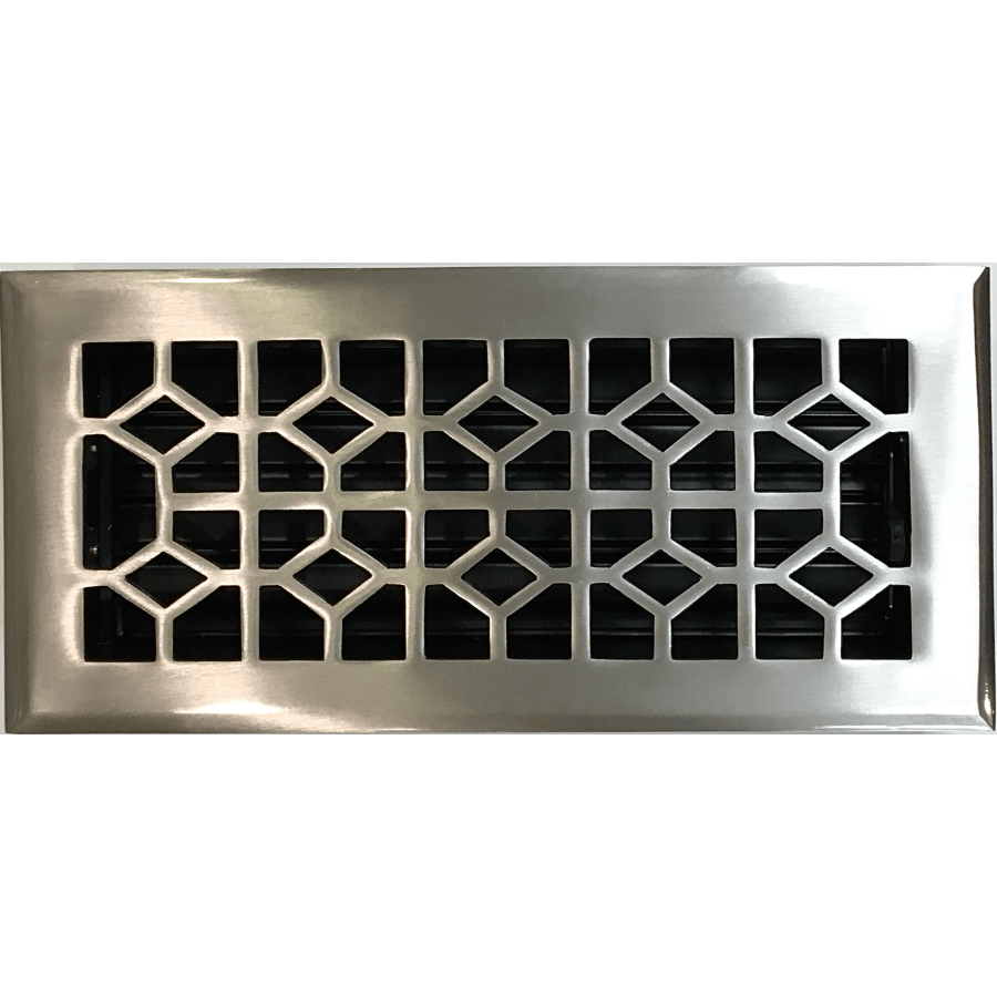 Satin Nickel Floor Register - Pease Doors: The Door Store