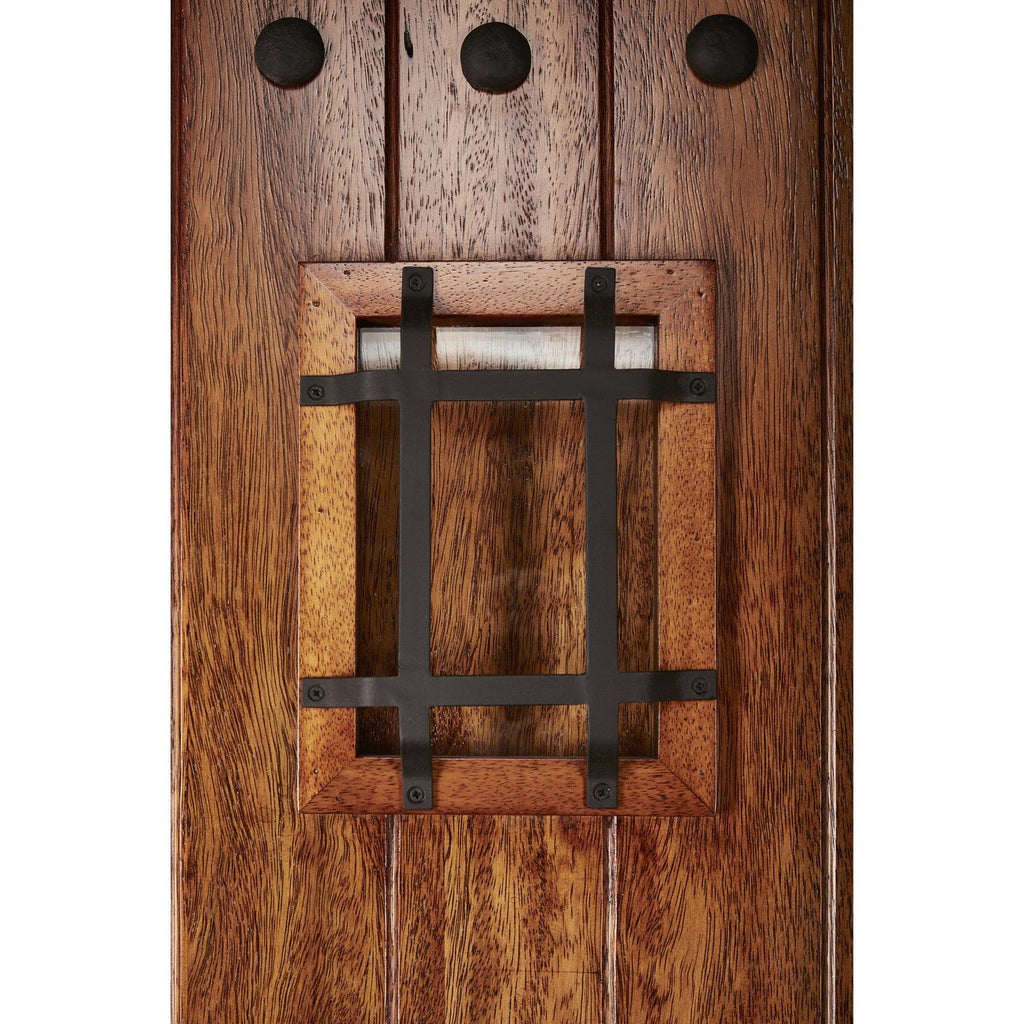 36" Prehung Mahogany Entry Door System (Speakeasy Clavos) - Pease Doors: The Door Store