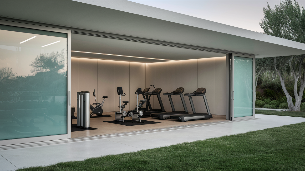 Create an Outdoor Gym Oasis with Sliding French Doors
