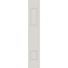 Fiberglass 2 panel sidelite, White Satin Smooth, flipped: tall panel up