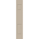 Fiberglass 2 panel sidelite, Tan Woodgrain, short panel up