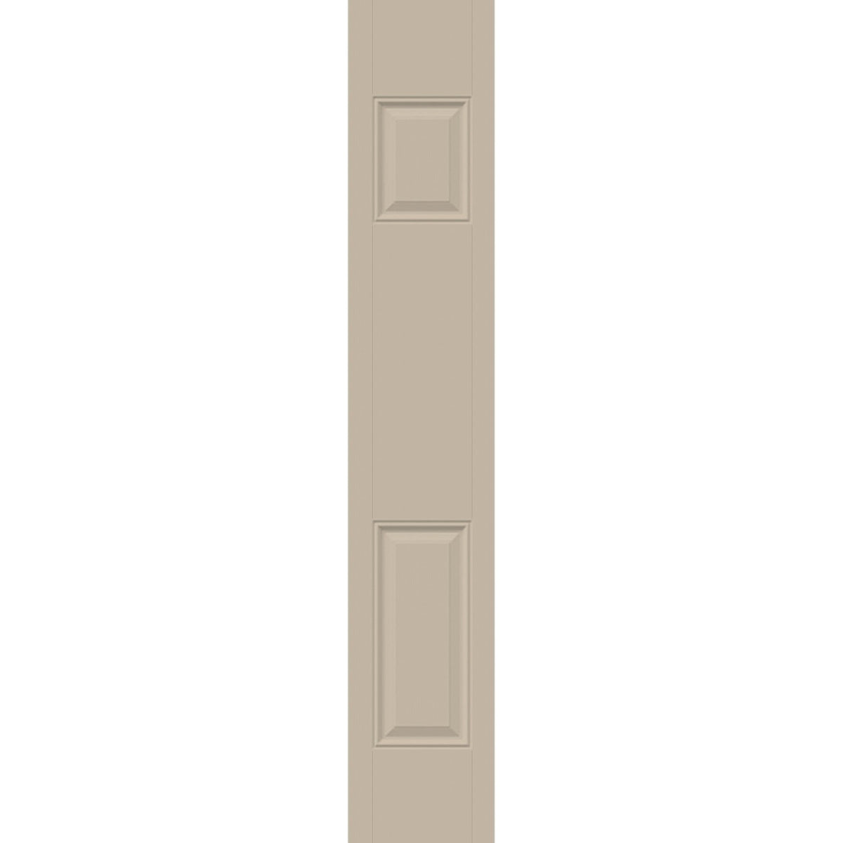 Fiberglass 2 panel sidelite, Tan Woodgrain, short panel up