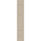 Fiberglass 2 panel sidelite, Tan Woodgrain, flipped: tall panel up