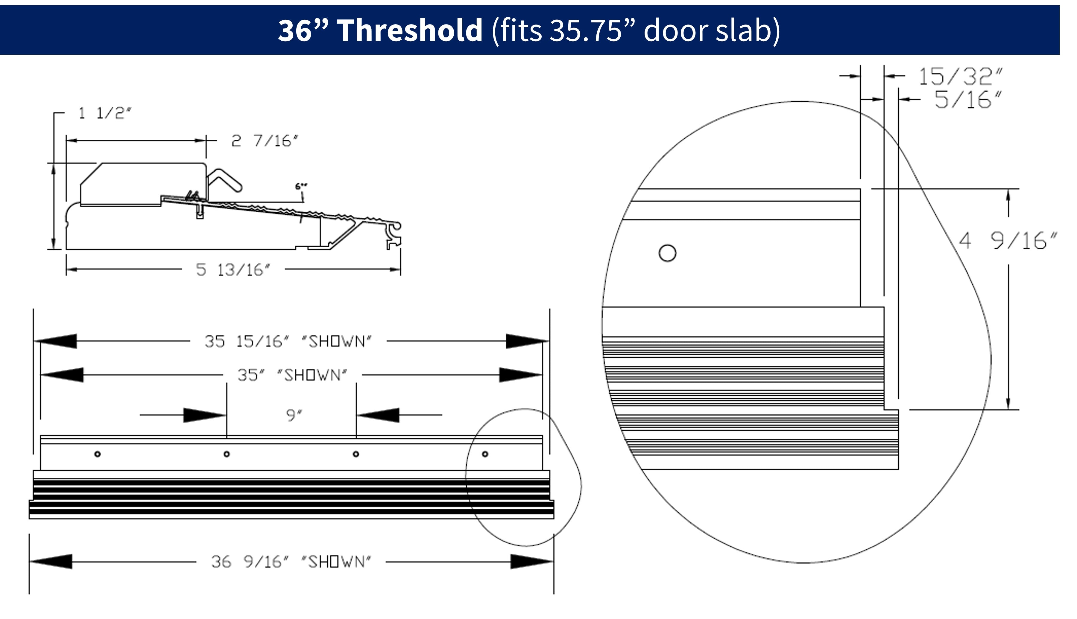 Outswing Bumper Threshold – Pease Doors: The Door Store