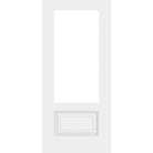 36" Smooth Fiberglass Entry Door Slab (3/4 Lite) - Pease Doors: The Door Store
