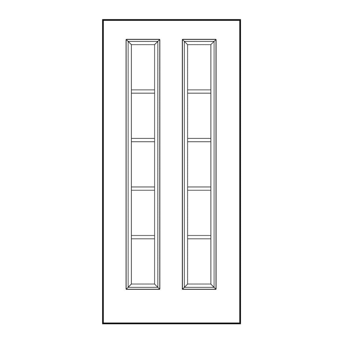 Clear 5 Lite Glass and Frame Kit (Full Sidelite)