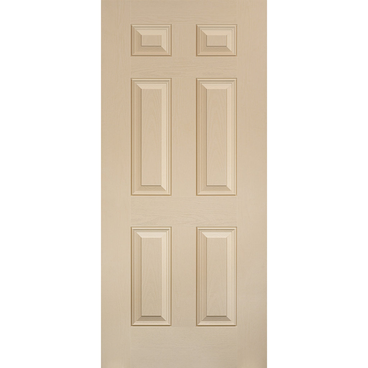 Mahogany Grain Fiberglass Entry Door Slab (6 Panel) – Pease Doors: The ...