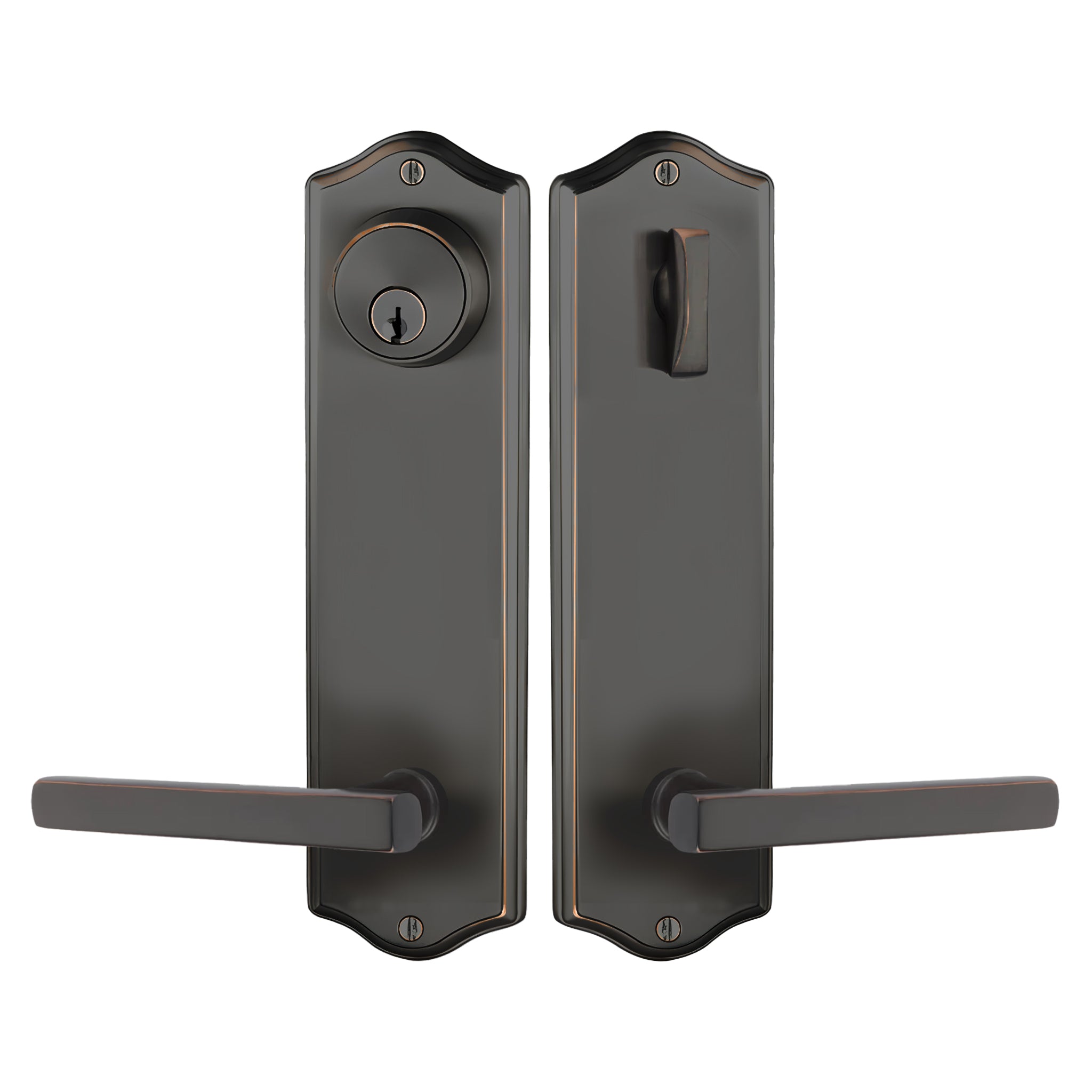 Colonial Sideplate Entry Lockset by Emtek – Pease Doors: The Door