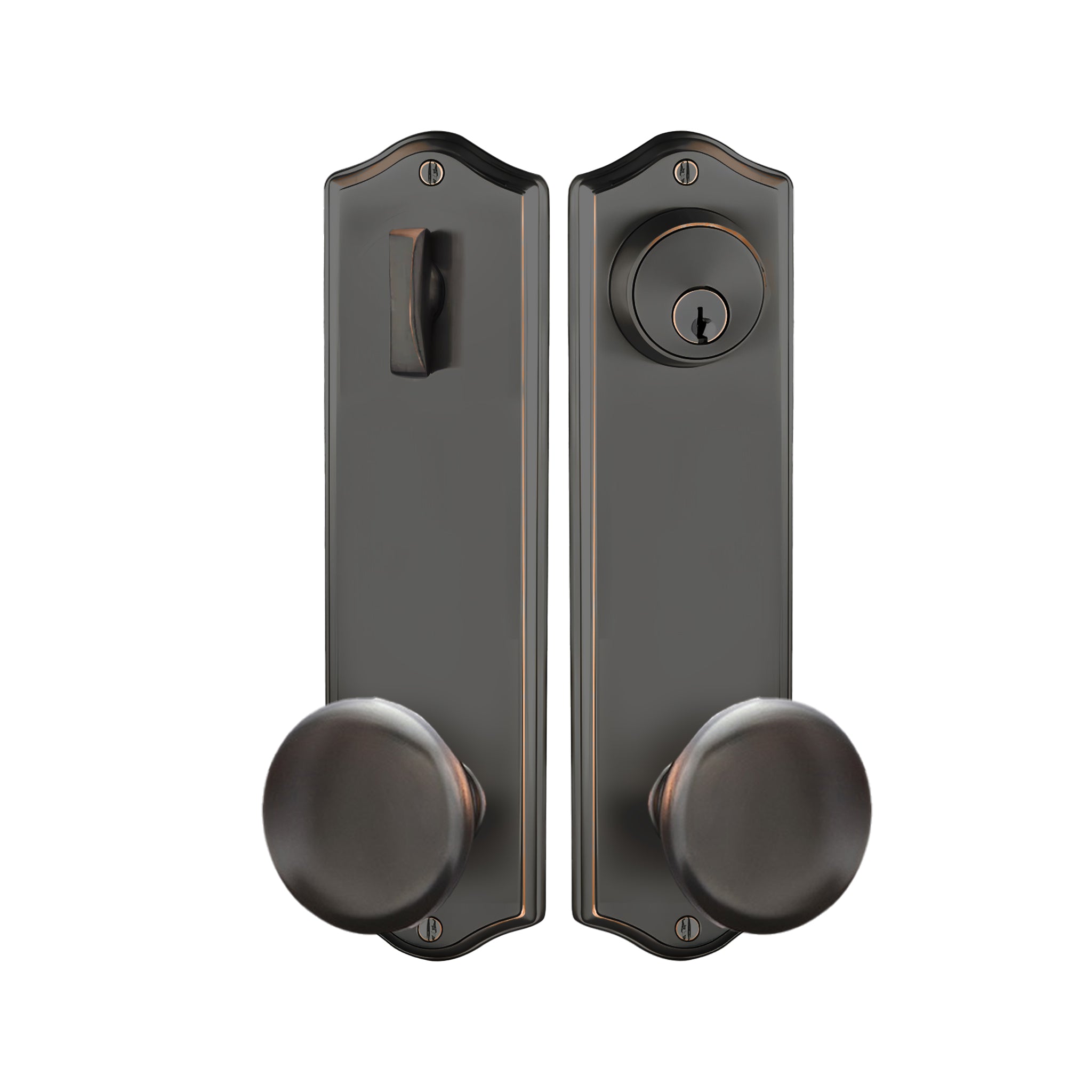 Colonial Sideplate Entry Lockset by Emtek – Pease Doors: The Door