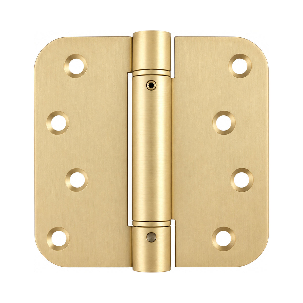 Stainless steel spring self-closing door hinge 4 inch, Satin Brass