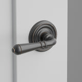 Turino Lever Interior Lockset with Regular Rosette by Emtek, Oil-Rubbed Bronze, left handed