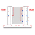 Single Interior Jamb Leg (4-9/16" depth, for 80" tall door) - Pease Doors: The Door Store