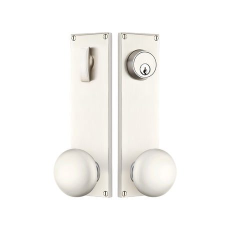 Modern Sideplate Entry Lockset by Emtek