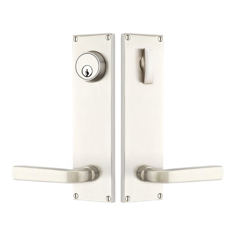 Modern Sideplate Entry Lockset by Emtek
