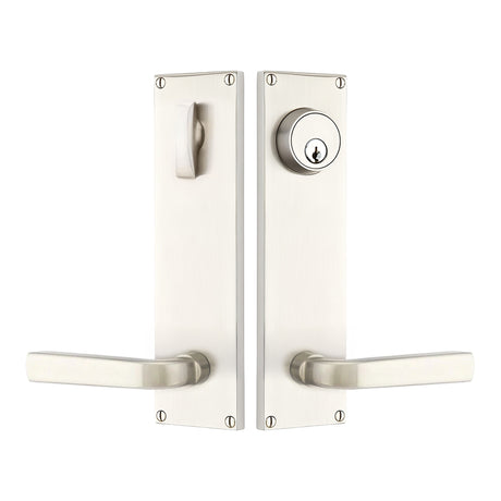 Modern Sideplate Entry Lockset by Emtek