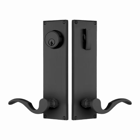 Modern Sideplate Entry Lockset by Emtek