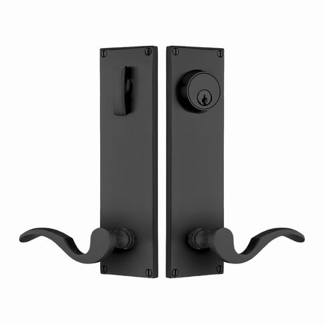 Modern Sideplate Entry Lockset by Emtek