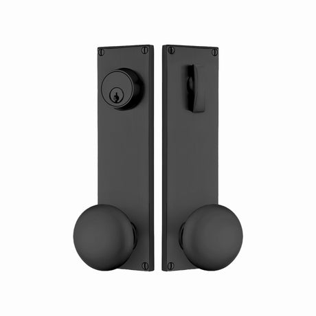 Modern Sideplate Entry Lockset by Emtek