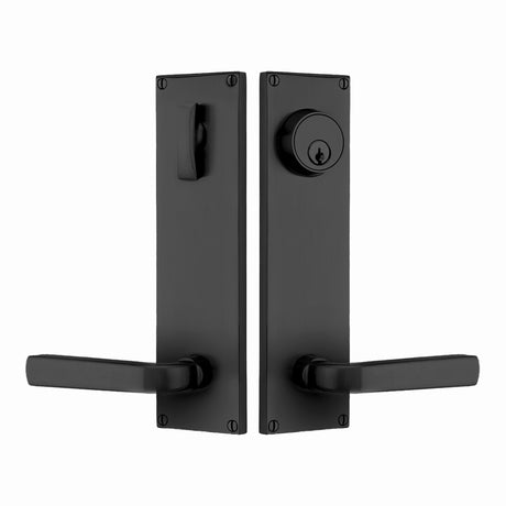 Modern Sideplate Entry Lockset by Emtek