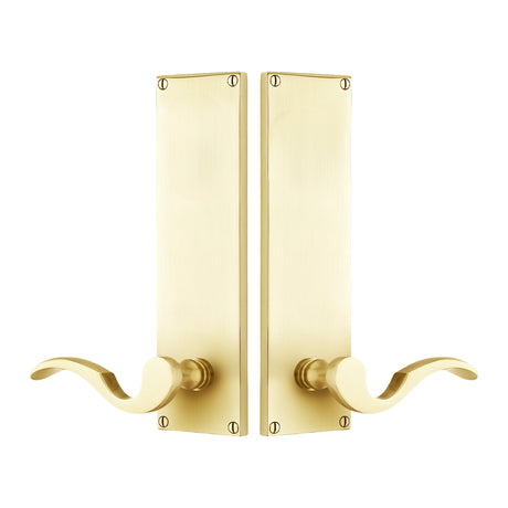Modern Sideplate Entry Lockset by Emtek