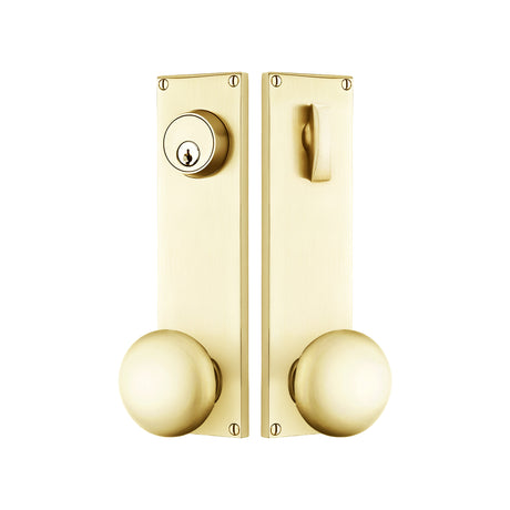 Modern Sideplate Entry Lockset by Emtek