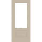 36" Mahogany Grain Fiberglass Entry Door Slab (3/4 Lite) - Pease Doors: The Door Store