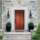Contemporary 16 fiberglass entry door, shown installed