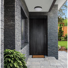Contemporary 30 fiberglass entry door, shown installed