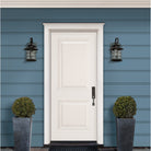 2 Panel steel entry door, shown installed