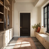 2 Panel 3/4 steel entry door, shown installed
