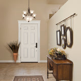6 Panel steel entry door, shown installed