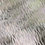 Close-up of Double Waterglass glass showing its texture and pattern