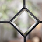 Close-up of Garrison glass showing its texture and pattern