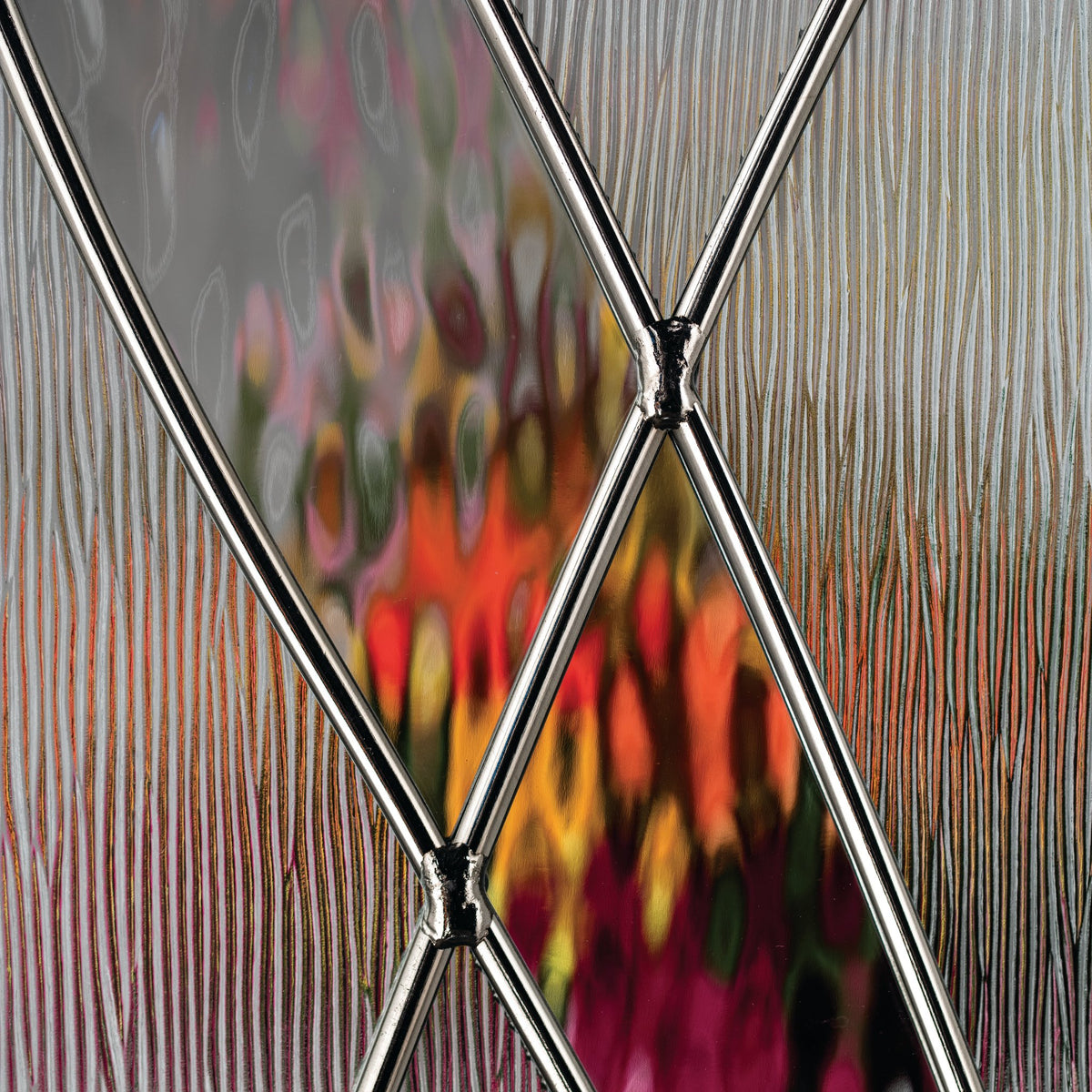 Close-up of Waterside glass showing its texture and pattern