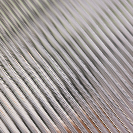 Close-up of Wide Reed glass showing its texture and pattern