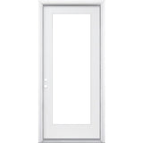 34" x 80" Prehung Smooth Fiberglass Entry Door System (6 Panel) - Pease Doors: The Door Store