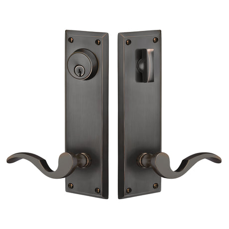 Quincy Sideplate Entry Lockset by Emtek